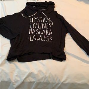 Black light weight sweat shirt